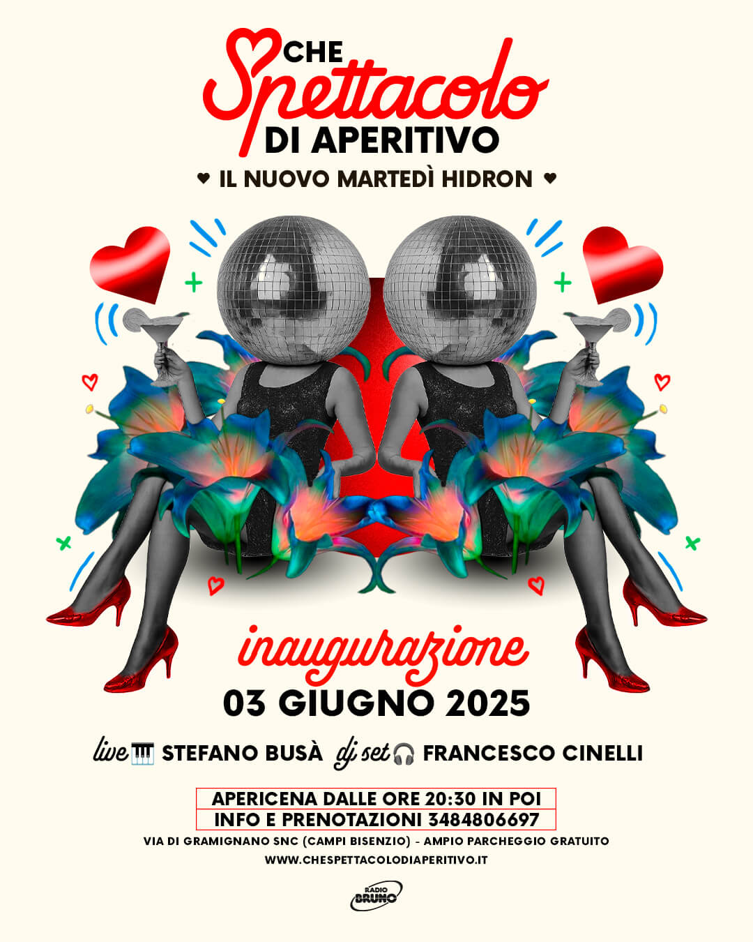 CHE SPETTACOLO DI APERITIVO – Il nuovo martedì all’Hidron